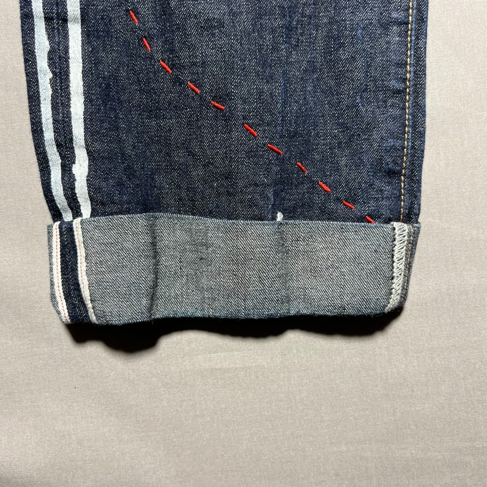Rogue Territory Mens Blue Denim Stanton Mid Rise Slim Button Fly Jeans Size 30 - Picture 4 of 16